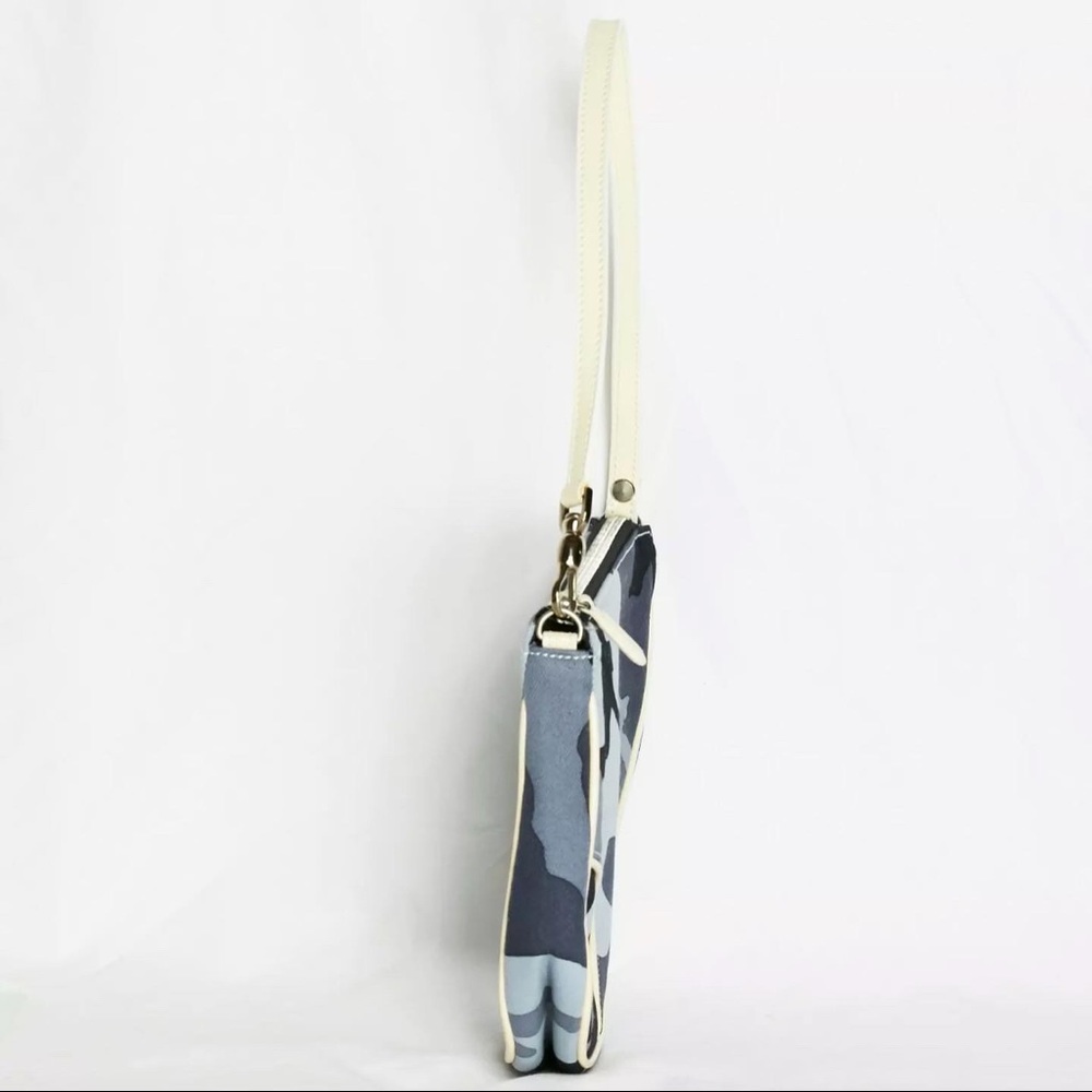 Vintage Dior Blue Camouflage Y2K John Galliano Mini Saddle Handbag - Picture 10 of 15